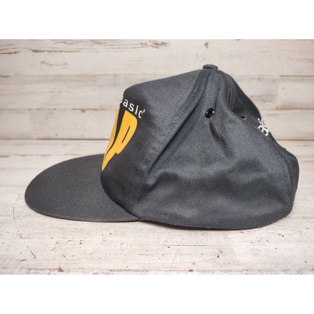 Vintage Your Basic Cap Snapback Baseball Hat Blac… - image 4